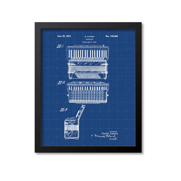 Accordion Patent Print