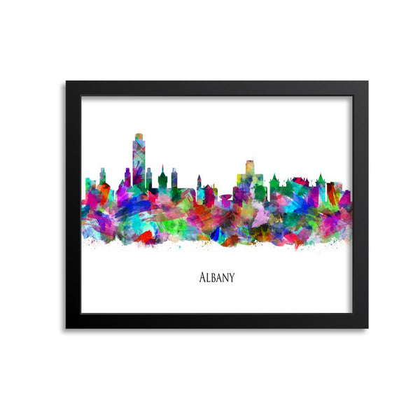 Albany Skyline Painting Art Print