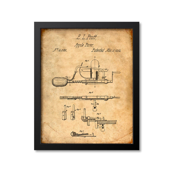 Apple Peeler Patent Print