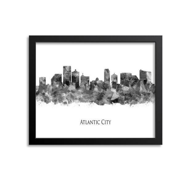 Atlantic City Skyline Painting Art Print