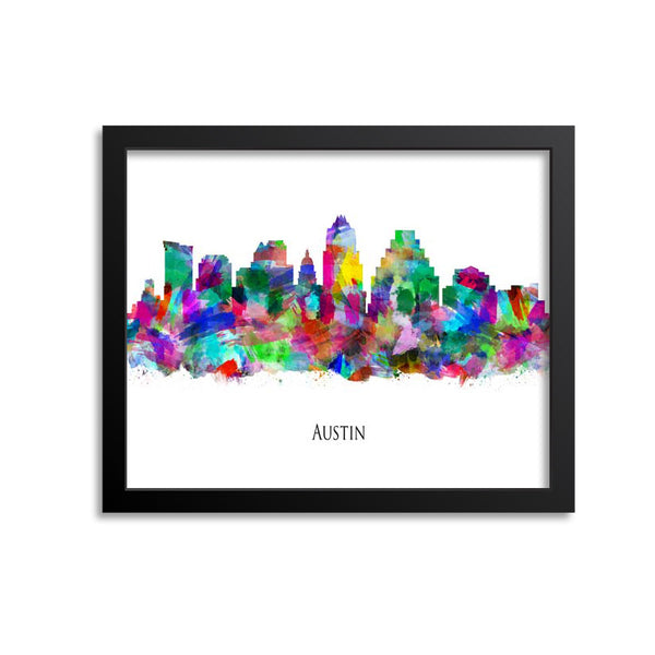 Austin Skyline Painting Art Print