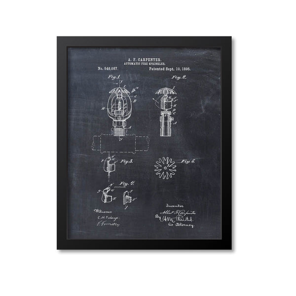 Automatic Fire Sprinkler Patent Print