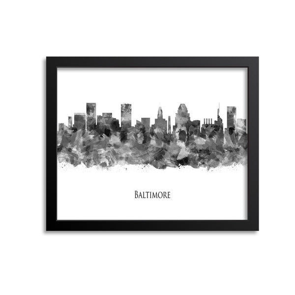 Baltimore Skyline Painting Art Print