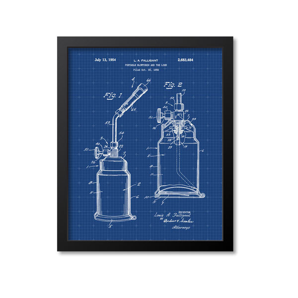 Blow Torch Patent Print