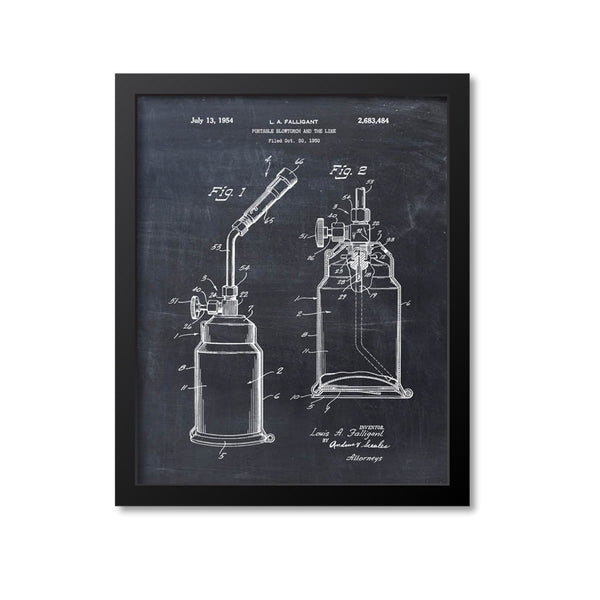 Blow Torch Patent Print