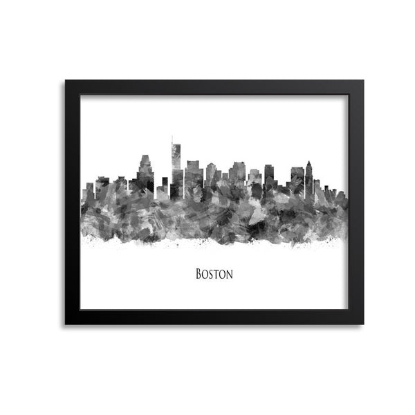 Boston Skyline Painting Art Print