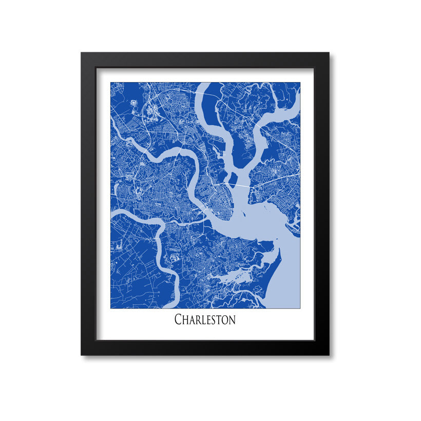 Charleston Map Art Print, South Carolina – Print A Patent