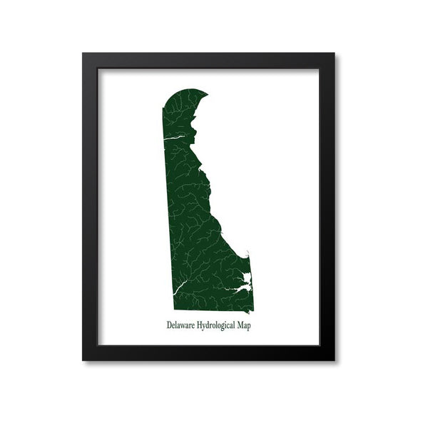 Delaware Hydrological Map Print