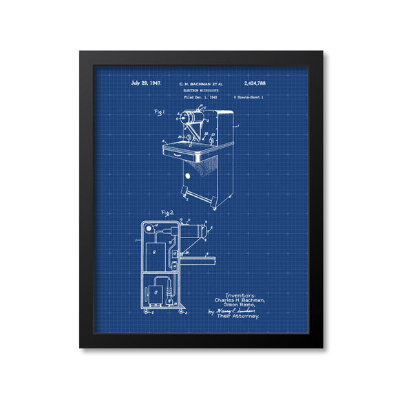 Electron Microscope Patent Print