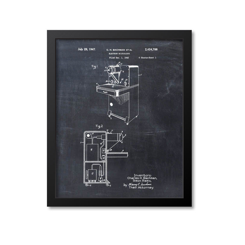 Electron Microscope Patent Print