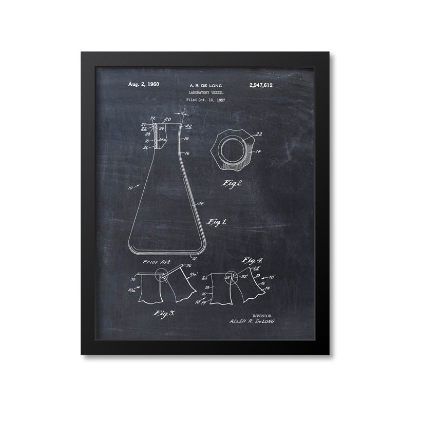 Erlenmeyer Flask Patent Print