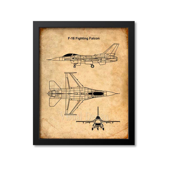 F16 Fighting Falcon Patent Print
