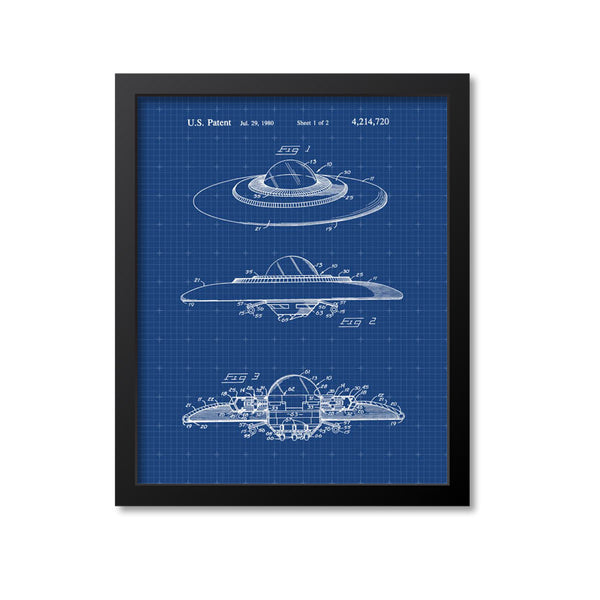 Flying Saucer Patent Print