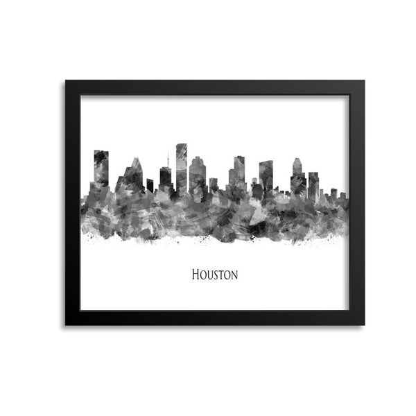 Houston Skyline Painting Art Print