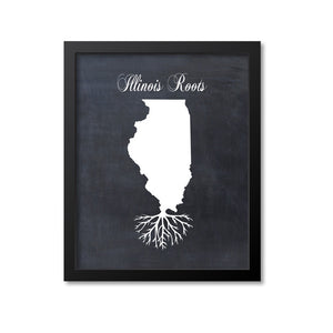 Illinois Roots Print