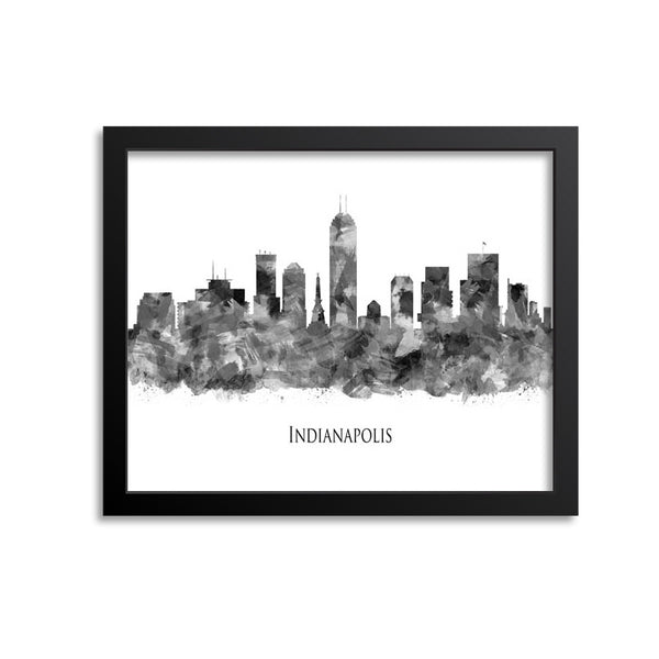 Indianapolis Skyline Painting Art Print