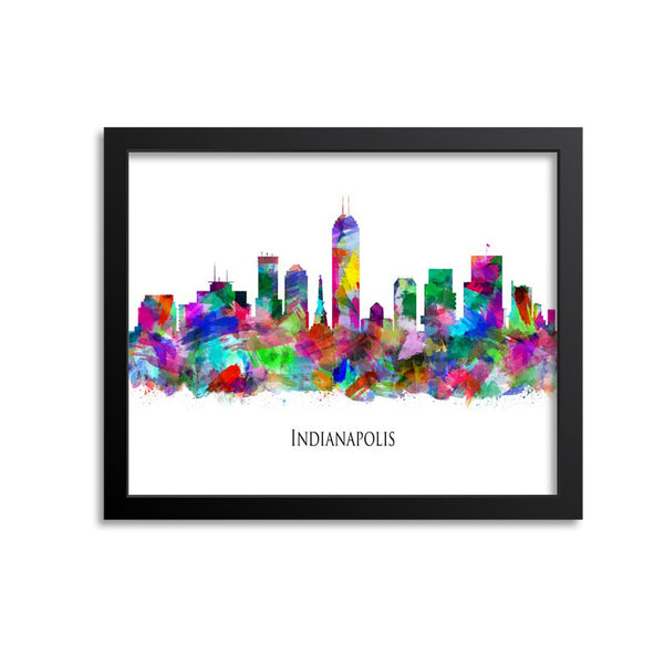 Indianapolis Skyline Painting Art Print