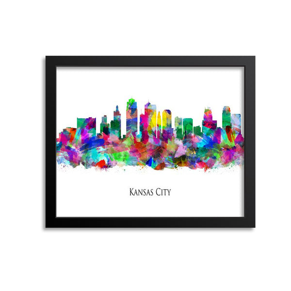 Kansas City Skyline Painting Art Print