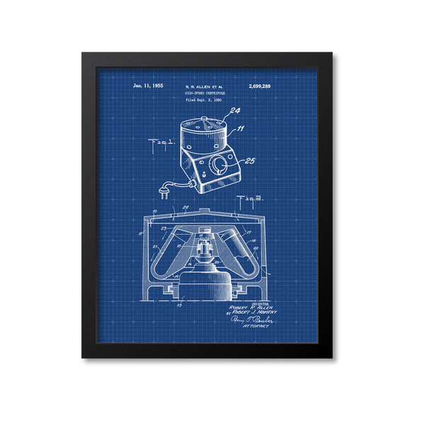 Laboratory Centrifuge Patent Print