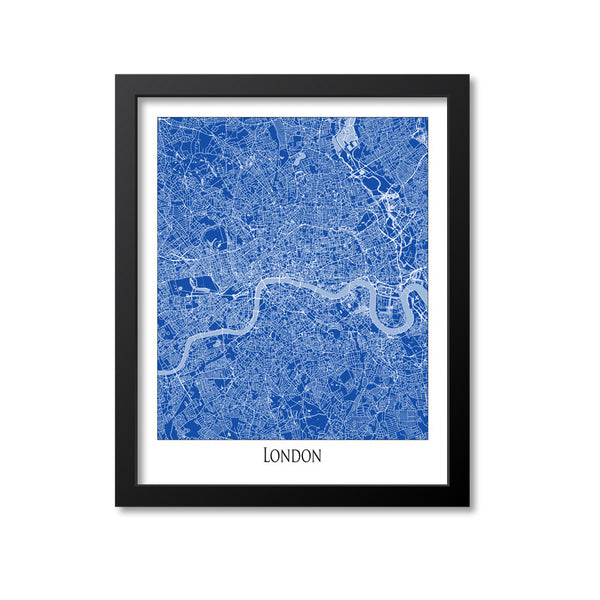 London Map Art Print, England