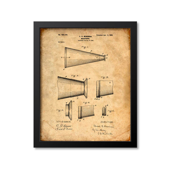 Megaphone Patent Print