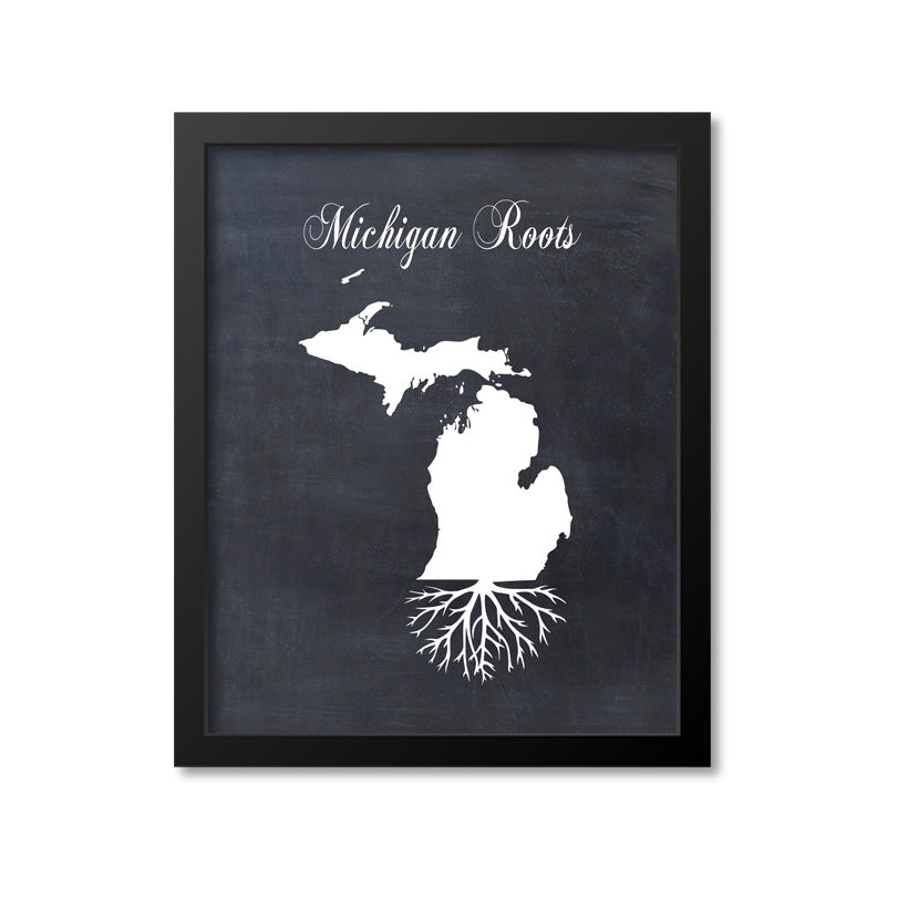 Michigan Roots Vector Michigan Roots Print – Print A Patent