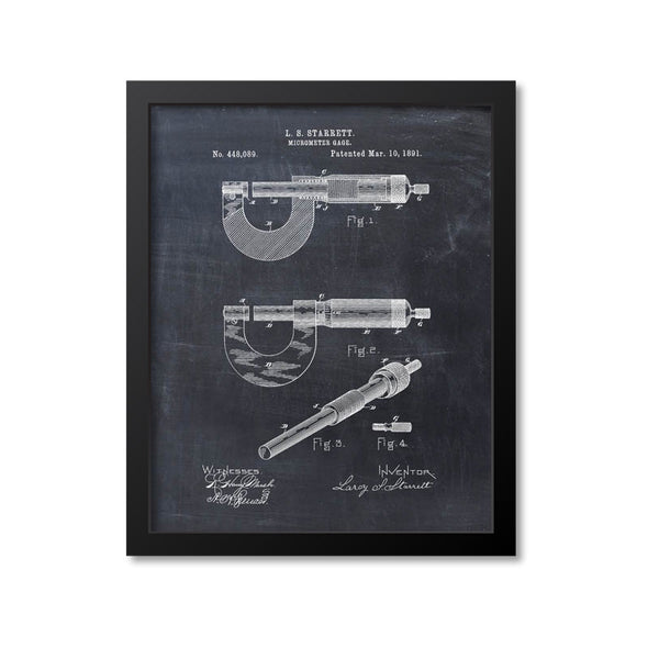 Micrometer Gauge Patent Print