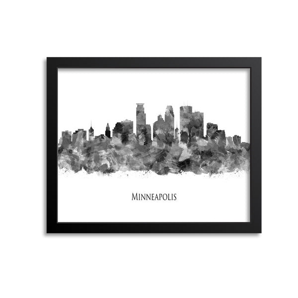 Minneapolis Skyline Painting Art Print