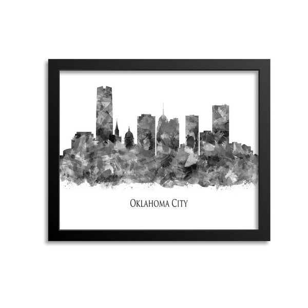 Oklahoma City Skyline Painting Art Print