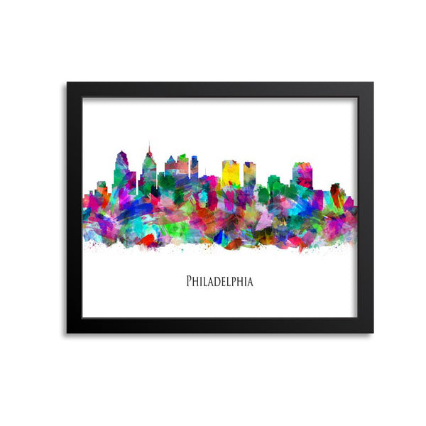 Philadelphia Skyline Painting Art Print