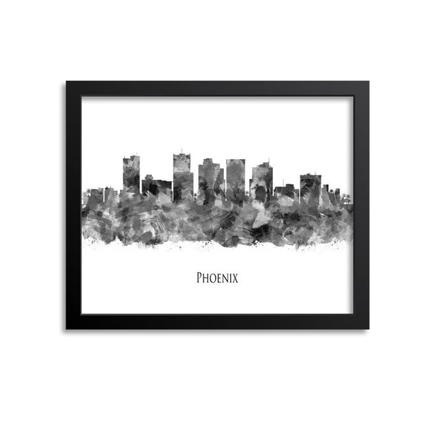 Phoenix Skyline Painting Art Print