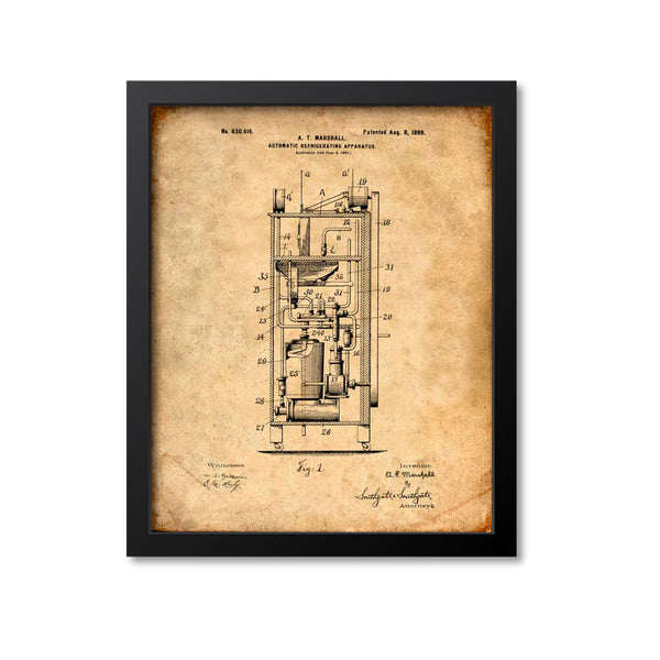 Refrigerator Patent Print