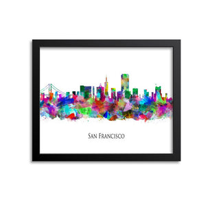 San Francisco Skyline Painting Art Print