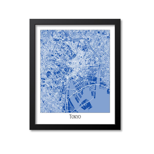 Tokyo Map Art Print, Japan