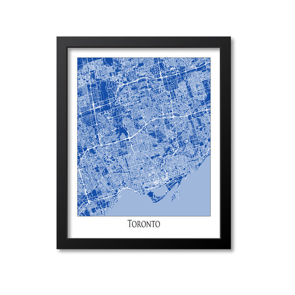 Toronto Map Art Print, Canada