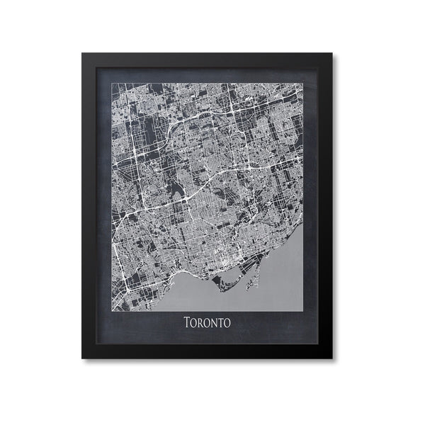 Toronto Map Art Print, Canada
