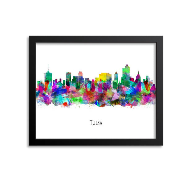 Tulsa Skyline Painting Art Print