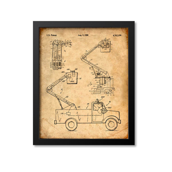 Utility Truck Patent Print
