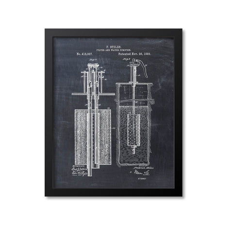 Water Filter Purifier Patent Print
