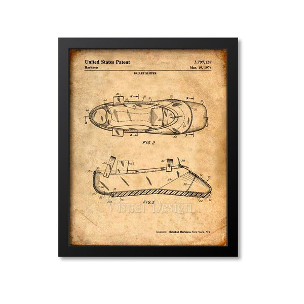 Ballet Shoe Patent Print