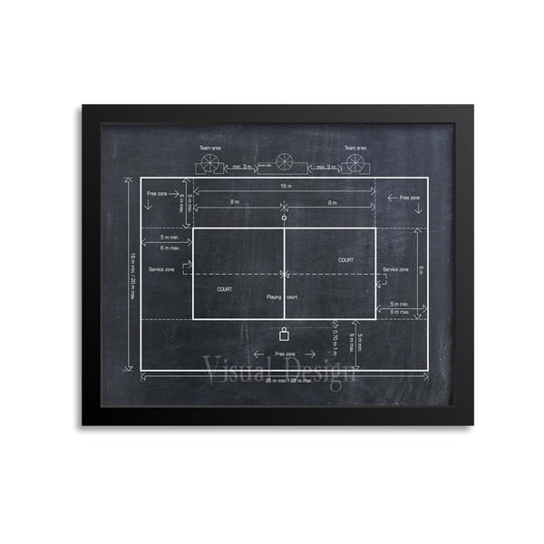 Beach Volleyball Court Diagram