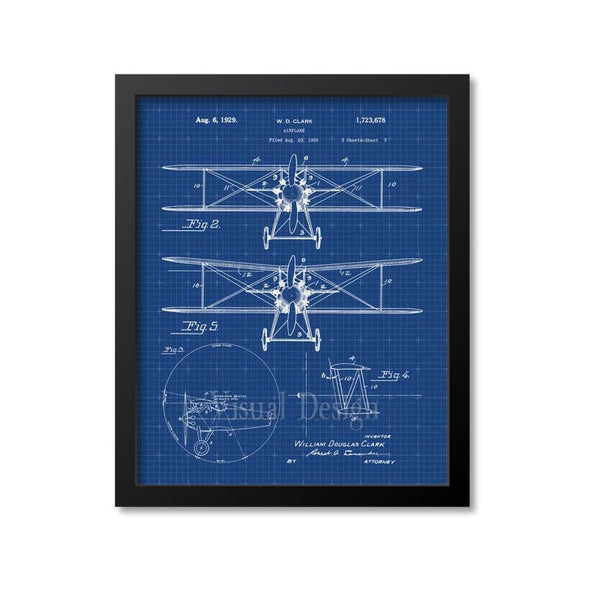 Biwing Airplane Patent Print