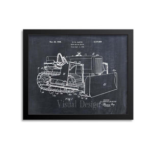 Bulldozer Patent Print