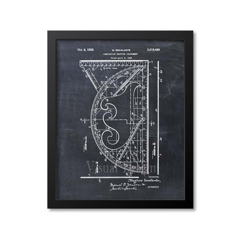 Combination Drafting Instrument Patent Print