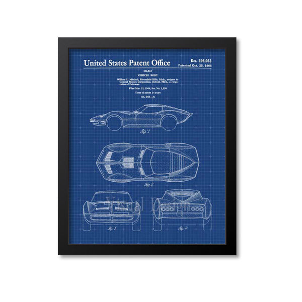 Corvette Patent Print