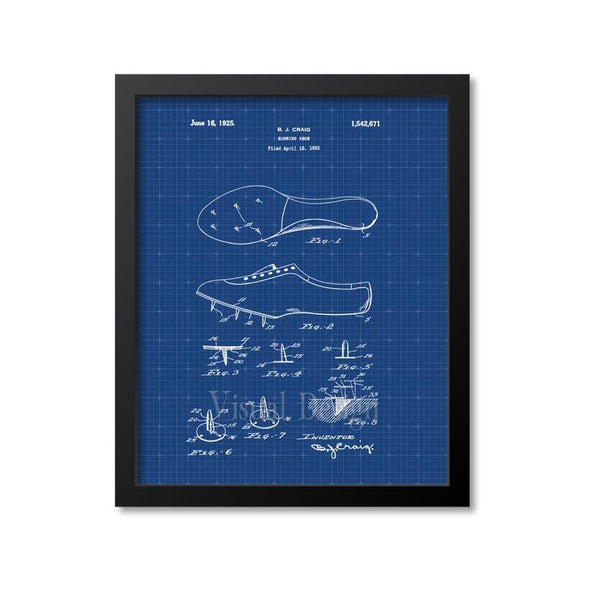 Cross Country Track Shoe Patent Print