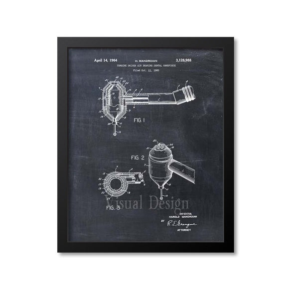 Dental Drill Patent Print