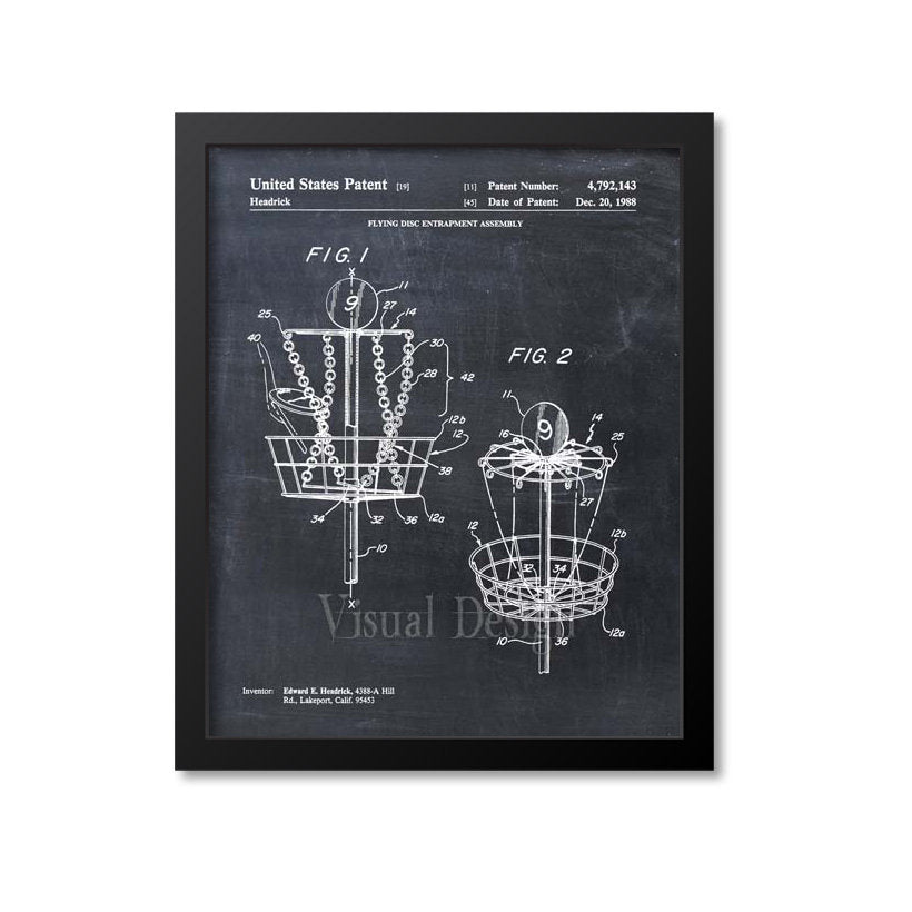 Disc Golf Patent Print