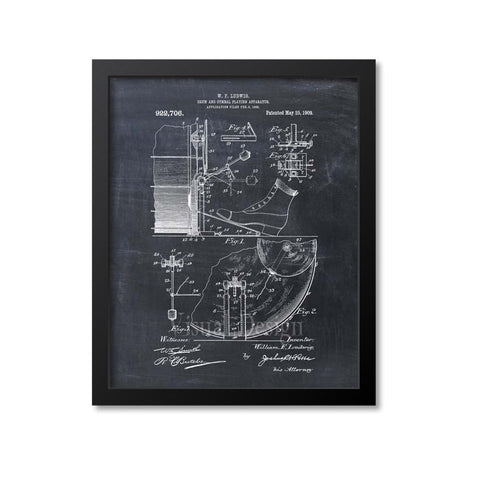 Drum And Cymbal Patent Print