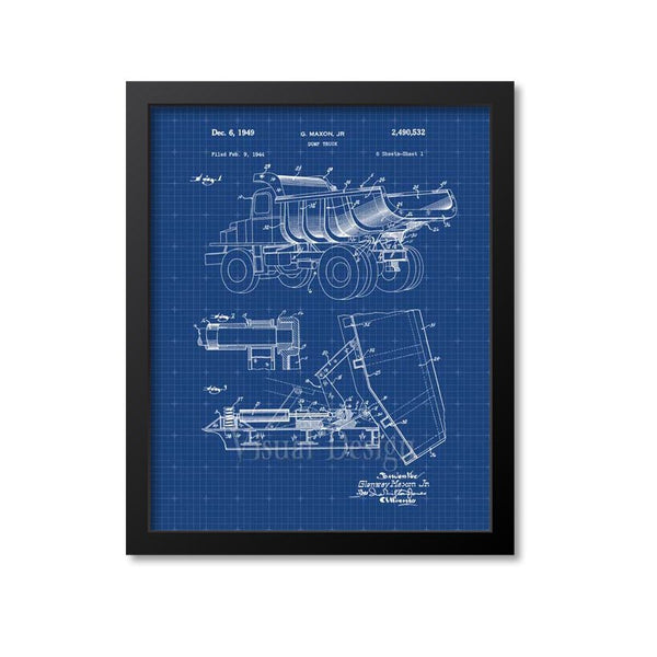 Dump Truck Patent Print